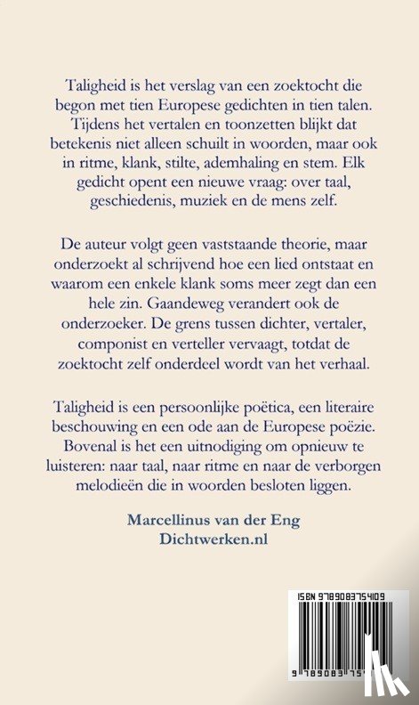 Eng, Marcellinus van der - Taligheid
