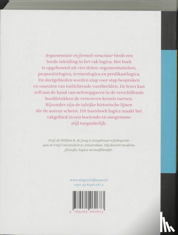 Jong, W.R. de - Argumentatie en formele structuur