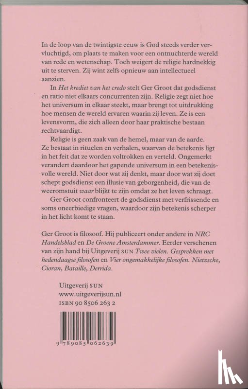 Groot, G. - Het krediet van het credo