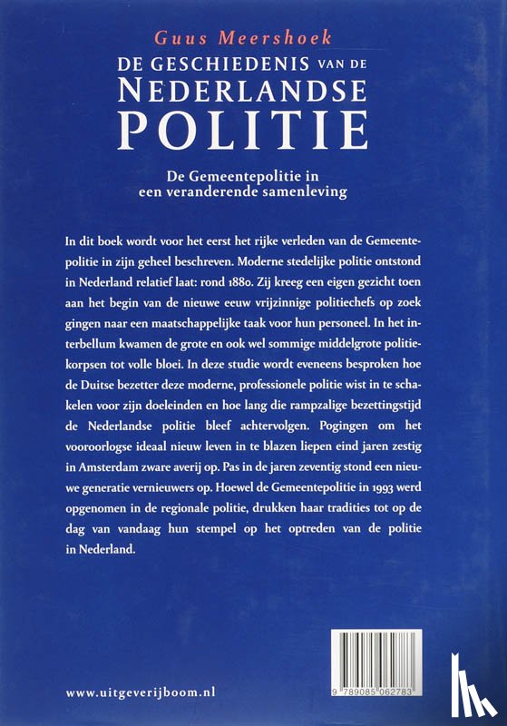 Meershoek, G. - De Gemeentepolitie in een veranderende samenleving