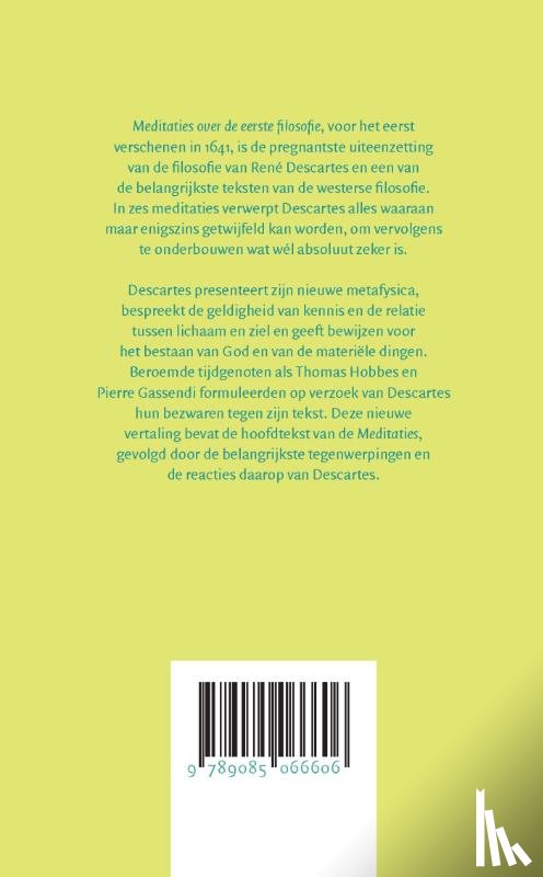 Descartes, René - Meditaties over de eerste filosofie