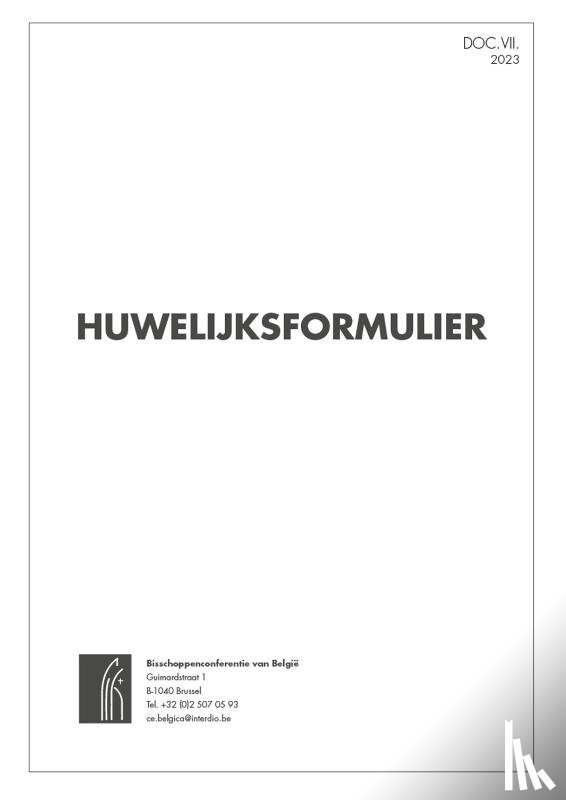  - Huwelijksformulier - 25 ex.