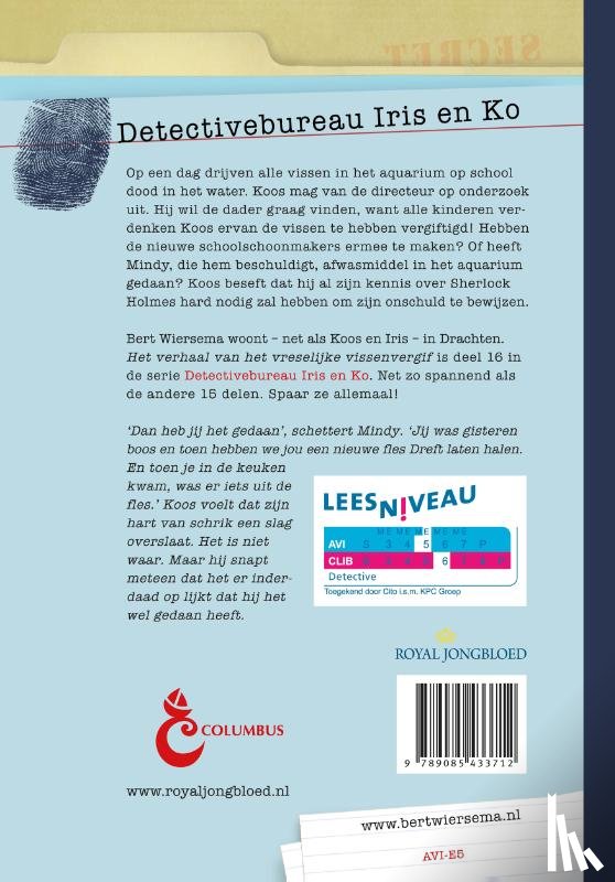 Wiersema, Bert - Het verhaal van het vreselijke vissenvergif