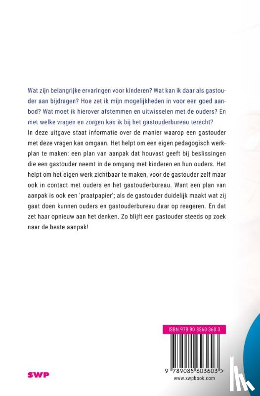 Hoex, Josette, Verweij- Kwok, Su'En - Werken met een persoonlijk pedagogisch plan in de gastouderopvang