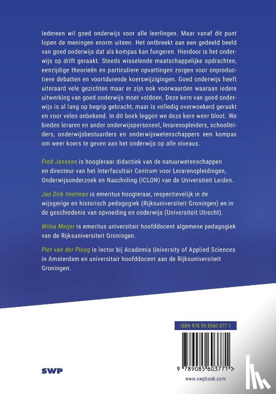 Janssen, Fred, Imelman, Jan Dirk, Meijer, Wilna, Ploeg, Piet van der - Onderwijs op koers houden