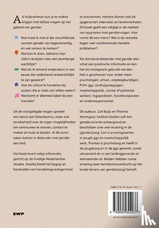 Buijs, Carl, Wormgoor, Thomas - Bekender met gender