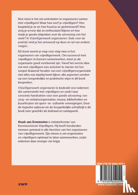 Dommelen, Huub van - Vrijwilligerswerk organiseren