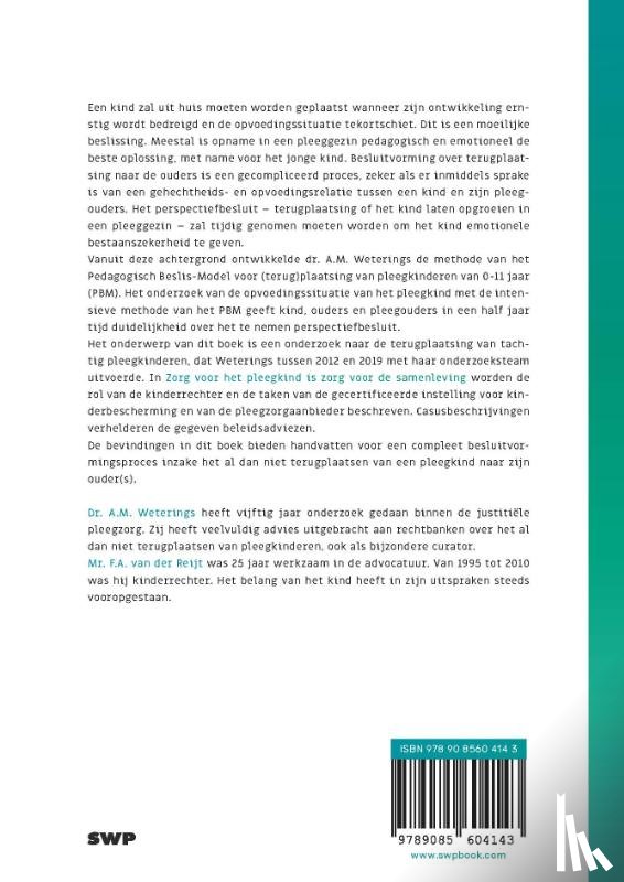 Weterings, Dr. A.M., Reijt., Mr. F.A. van de - Rechten voor pleegkinderen