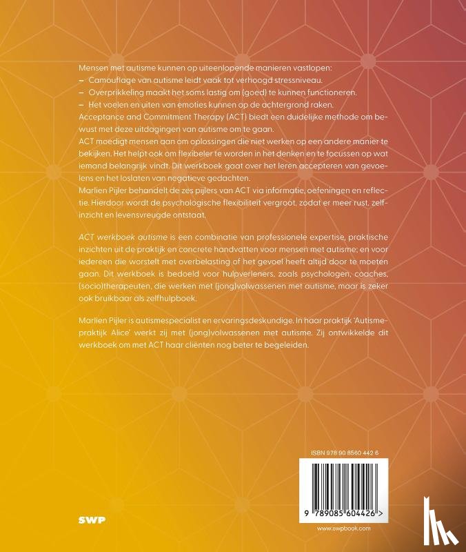Pijler-Swelsen, Marlien - ACT werkboek autisme