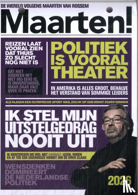 Maarten!, Redactie - Maarten! Scheurkalender 2026