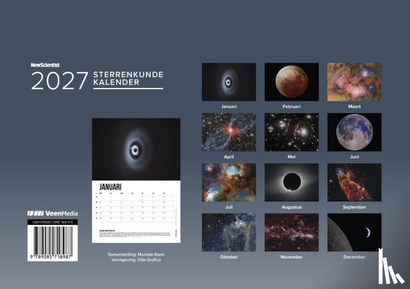 Redactie New Scientist - Fotokalender Sterrenkunde 2027
