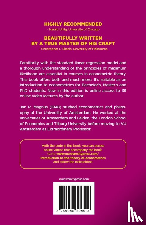 Magnus, Jan - Introduction to the Theory of Econometrics
