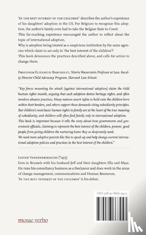 Vandendriessche, Lieven - In the best interest of the children
