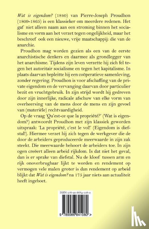 Proudhon, Pierre-Joseph - Wat is eigendom?