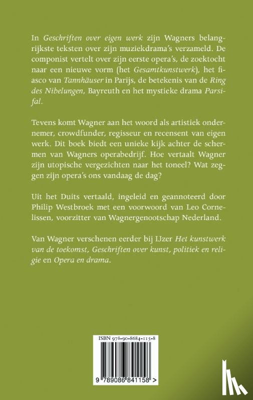 Wagner, Richard - Geschriften over eigen werk