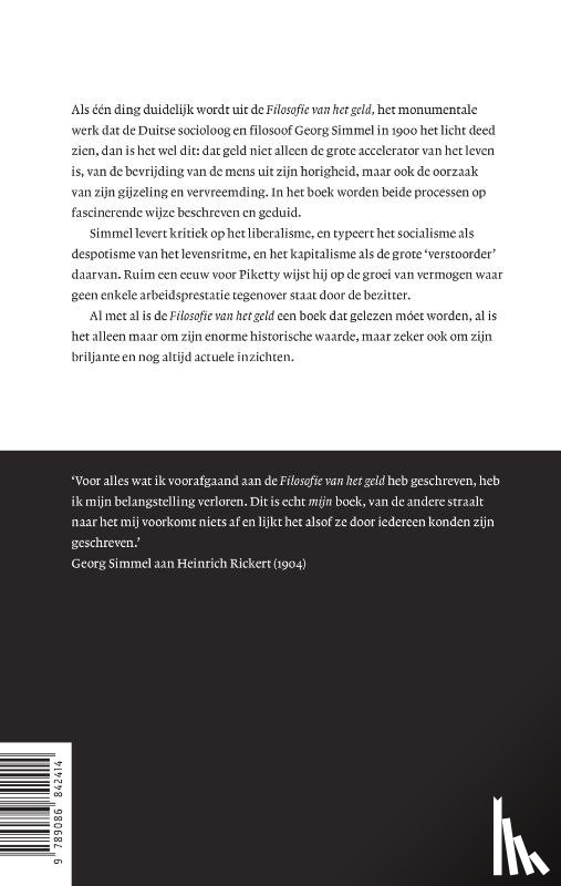 Simmel, Georg - Filosofie van het geld