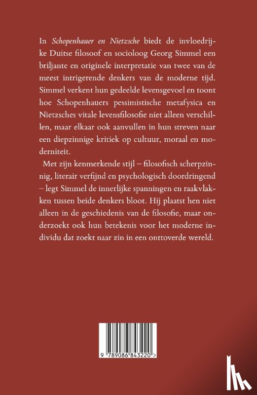 Simmel, Georg - Schopenhauer en Nietzsche