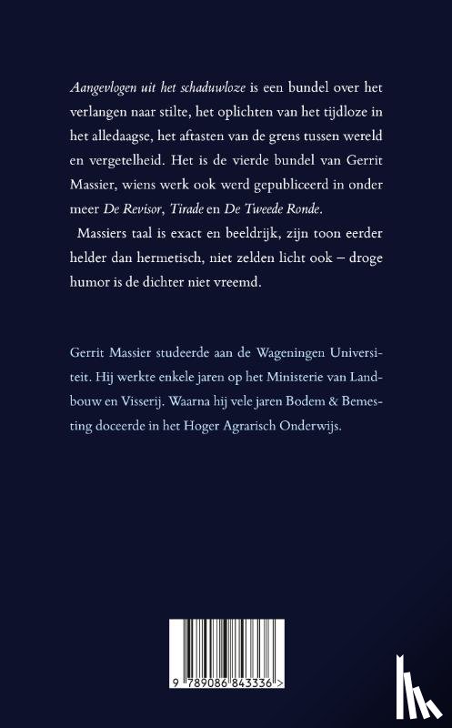 Massier, Gerrit - Aangevlogen uit het schaduwloze