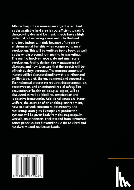  - Insects as food and feed: from production to consumption