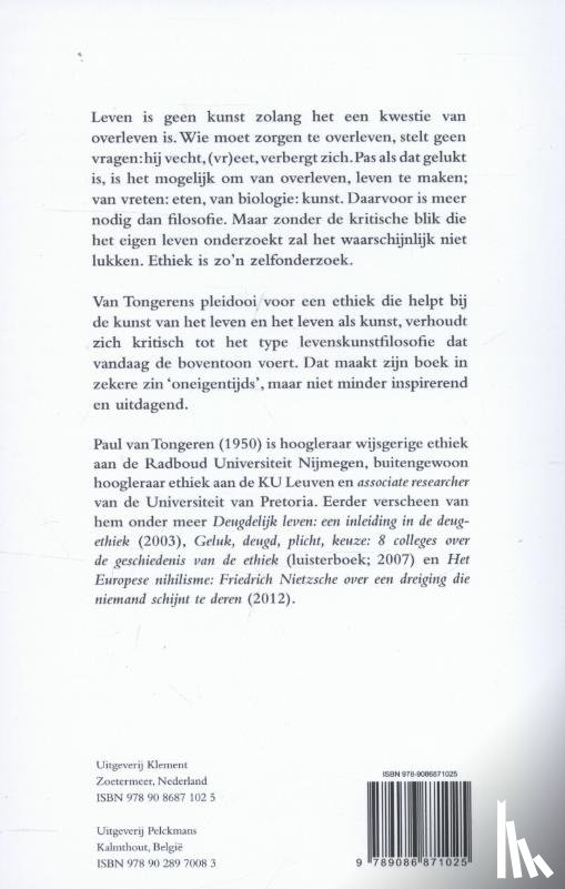 Tongeren, Paul van - Leven is een kunst