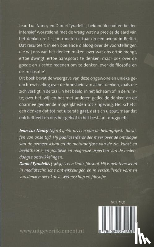Nancy, Jean-Luc, Tyradellis, Daniel - Wat doet ons denken?