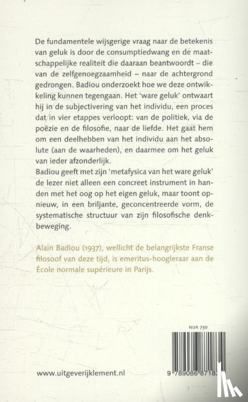 Badiou, Alain - Filosofie van het ware geluk