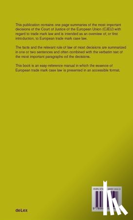 Visser, Dirk - Trademark case law CJEU