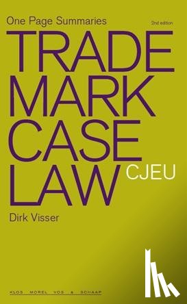 Visser, Dirk - Trademark case law CJEU