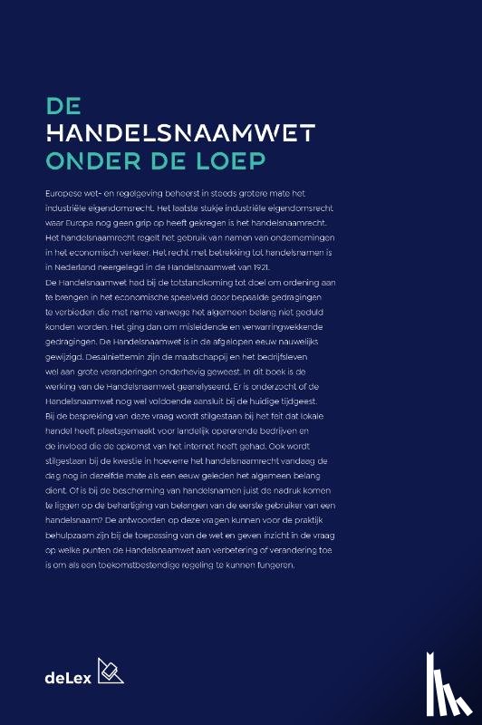 Chalmers Hoynck van Papendrecht, Roderick - De handelsnaamwet onder de loep