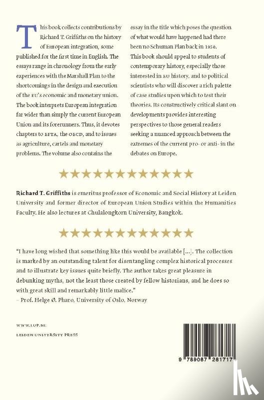 Griffiths, Richard T. - Thank you M. Monnet