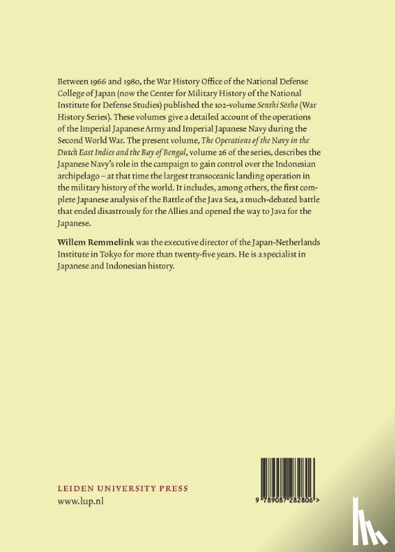  - The Operations of the Navy in the Dutch East Indies and the Bay of Bengal