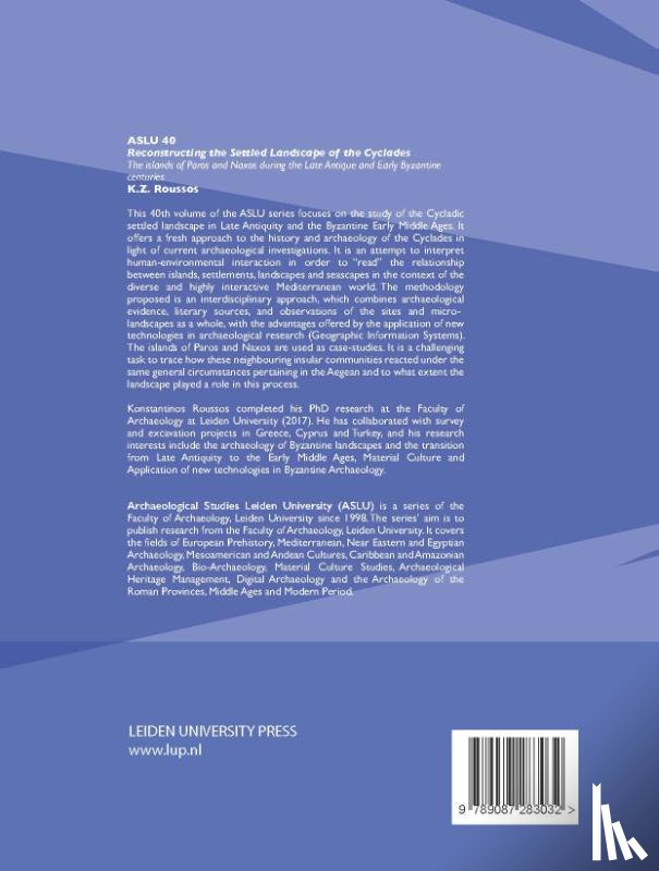 Roussos, Konstantinos - Reconstructing the Settled Landscape of the Cyclades