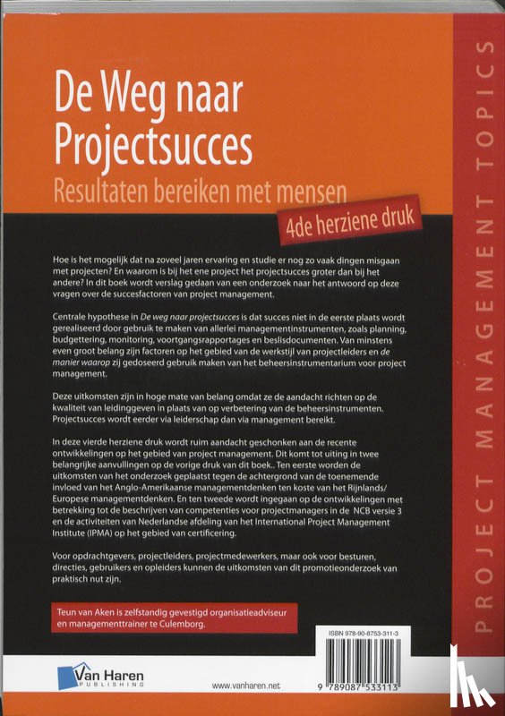 Aken, Teun van - De weg naar projectsucces
