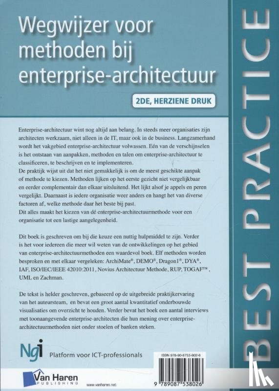 Driel, Marijn, Gils, Bas van, Oord, Erwin, Santema, Arjen, Rijn, Ria van - Wegwijzer voor methoden bij enterprise-architectuur 2de herziene druk
