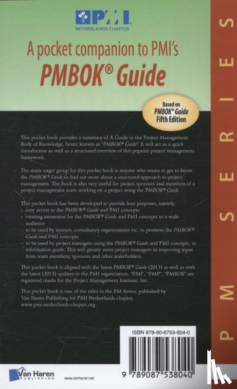 Snijders, Paul, Wuttke, Thomas, Zandhuis, Anton - A pocket companion to PMI's PMBOK Guide