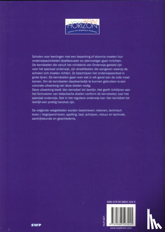 Stap, Marielle van der - Van kerndoel tot leerlijn