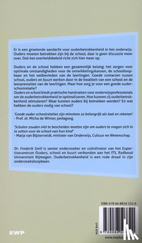 Smit, Frederik - Ouders en school