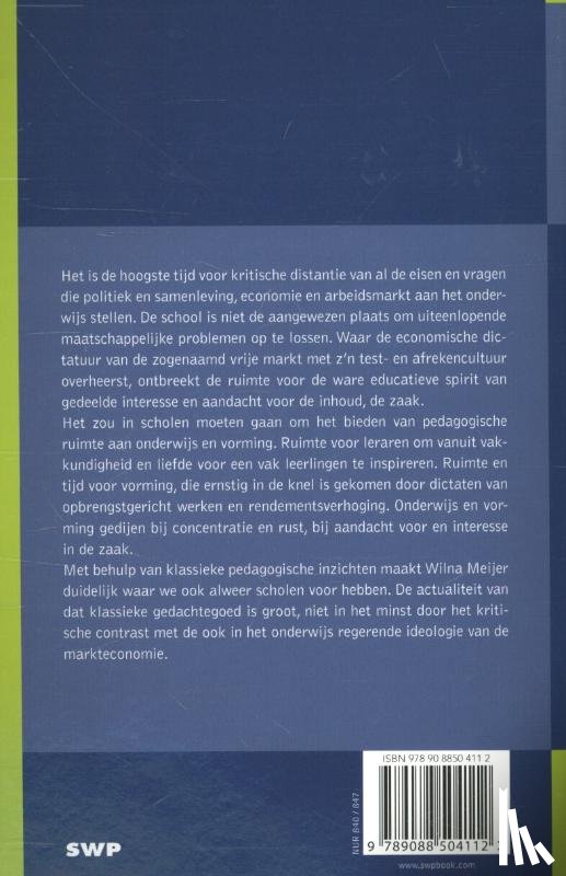 Meijer, Wilna - Onderwijs