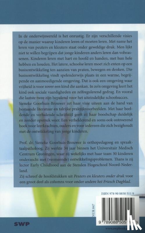 Goorhuis-Brouwer, Sieneke - Peuters en kleuters onder druk