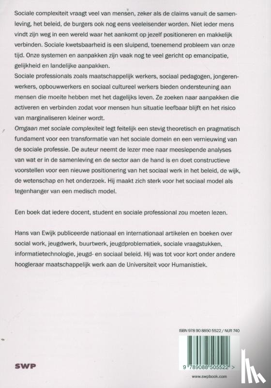 Ewijk, Hans van - Omgaan met sociale complexiteit