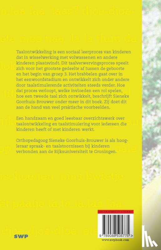 Goorhuis-Brouwer, Sieneke - Taalontwikkeling en taalstimulering van baby's, peuters en kleuters