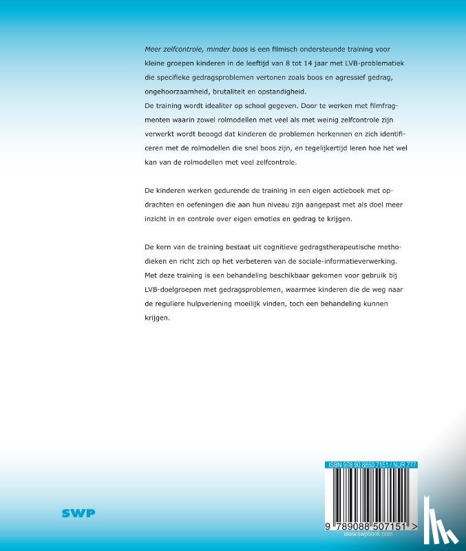 Liber, Juliette, de Boo, Gerly - Meer zelfcontrole, minder boos