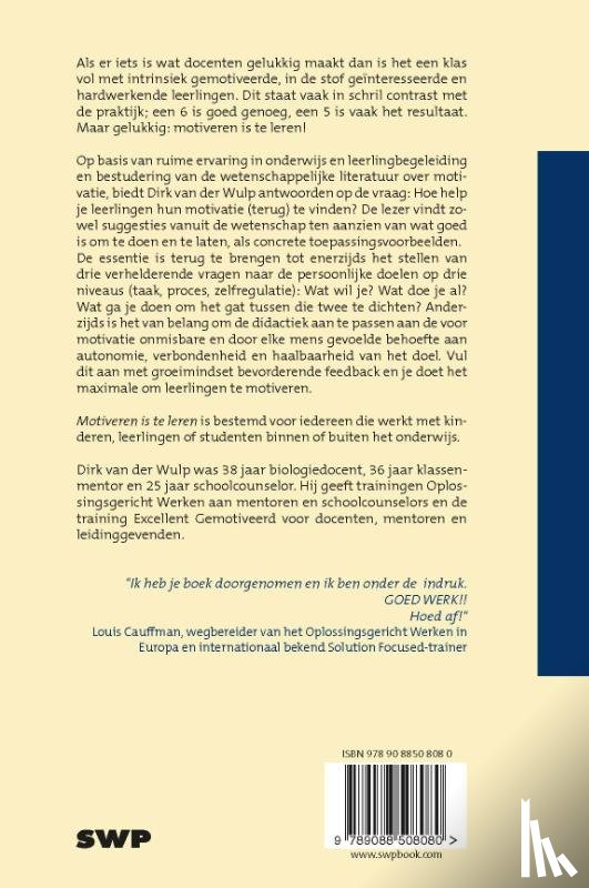 Wulp, Dirk van der - Motiveren is te leren