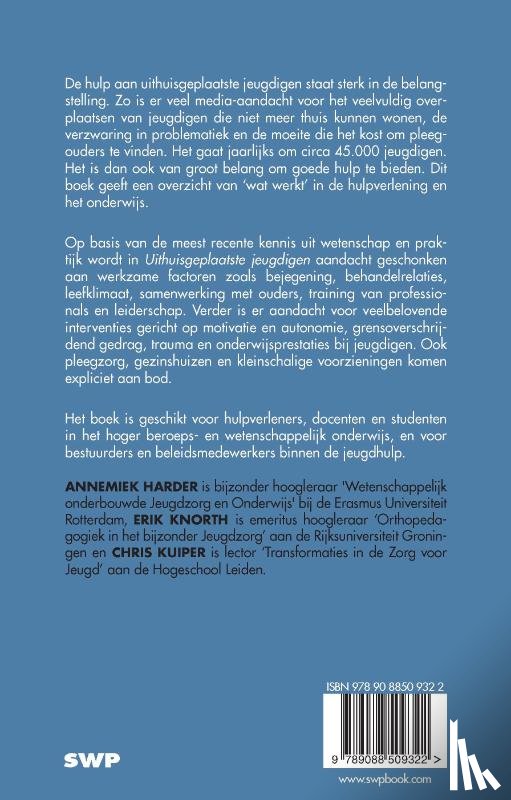 Harder, Annemiek, Knorth, Erik, Kuiper, Chris - Uithuisgeplaatste jeugdigen