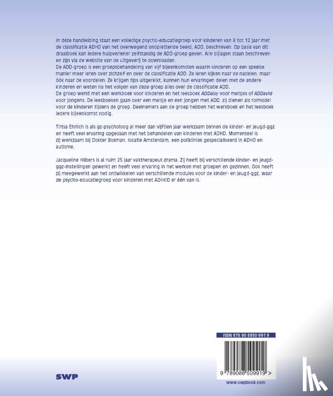 Ehrlich, Tirtsa, Hilbers, Jacqueline - Therapeutenhandleiding ADD