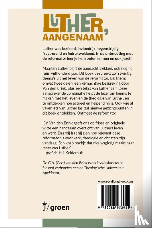 Brink, Gert van den - Luther, aangenaam