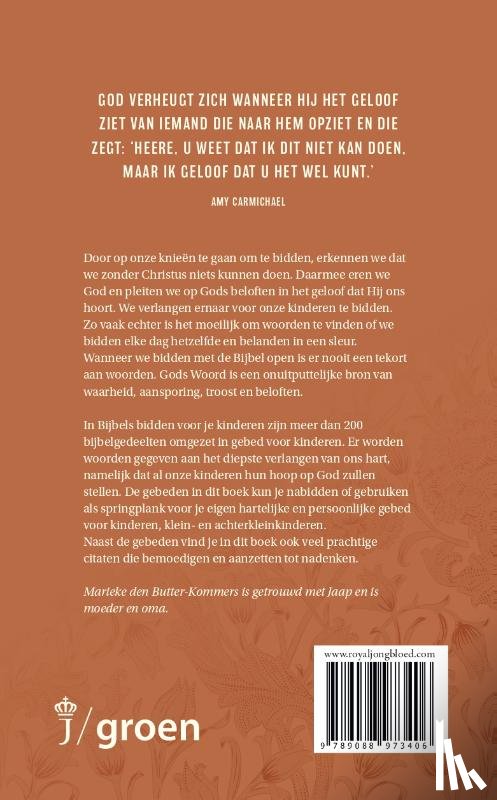 Butter, Marieke den - Bijbels bidden voor je kinderen