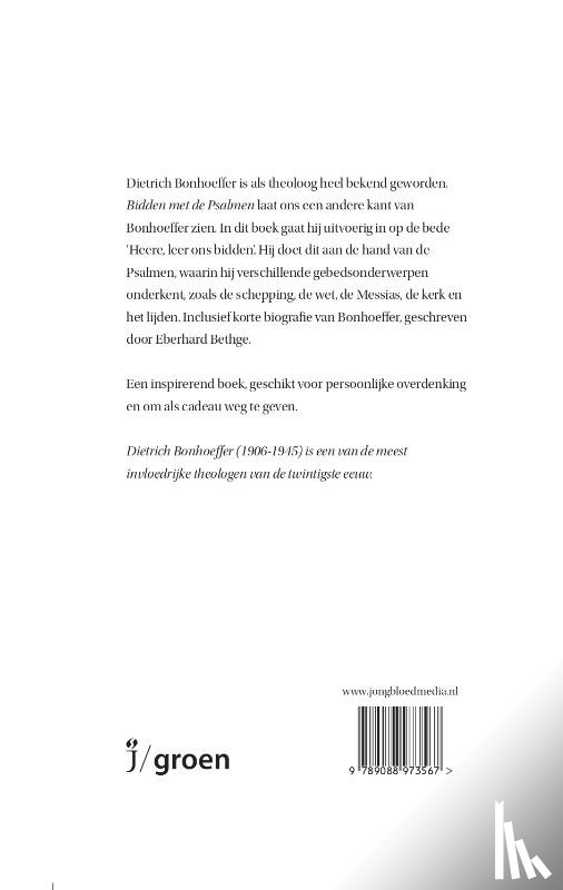 Bonhoeffer, Dietrich - Bidden met de Psalmen