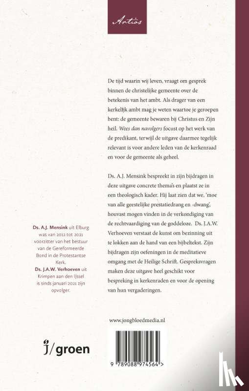 Mensink, A.J., Verhoeven, J.A.W. - Wees dan navolgers