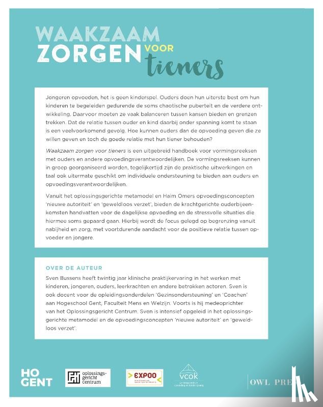 Bussens, Sven - Waakzaam zorgen voor tieners